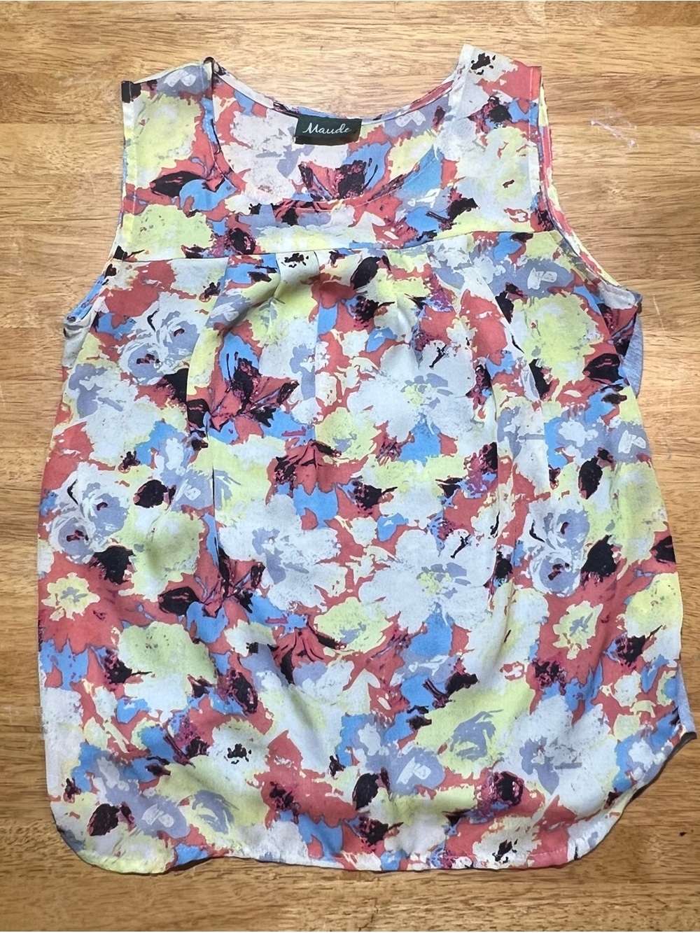 Maude Sleeveless Floral Camisole in Coral, Blue, Yellow, White, Black